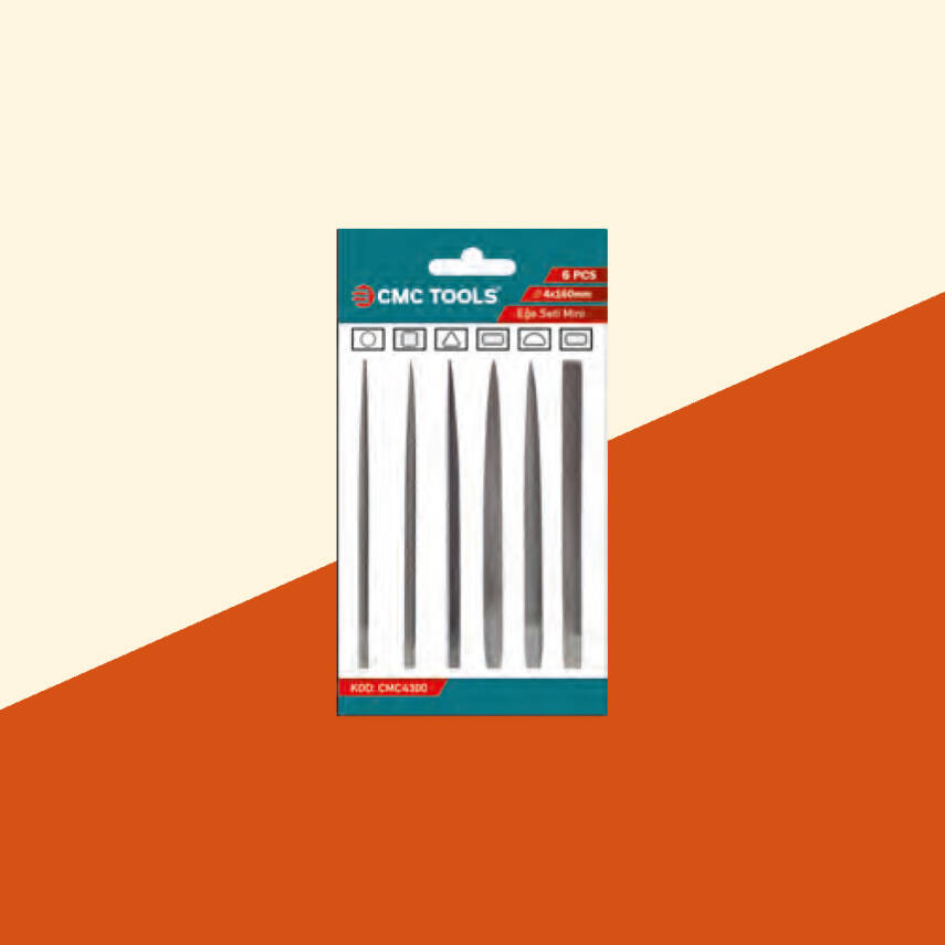 6 PCS 4x160 mm MİNİ EĞE SETİ 6 pcs - 1