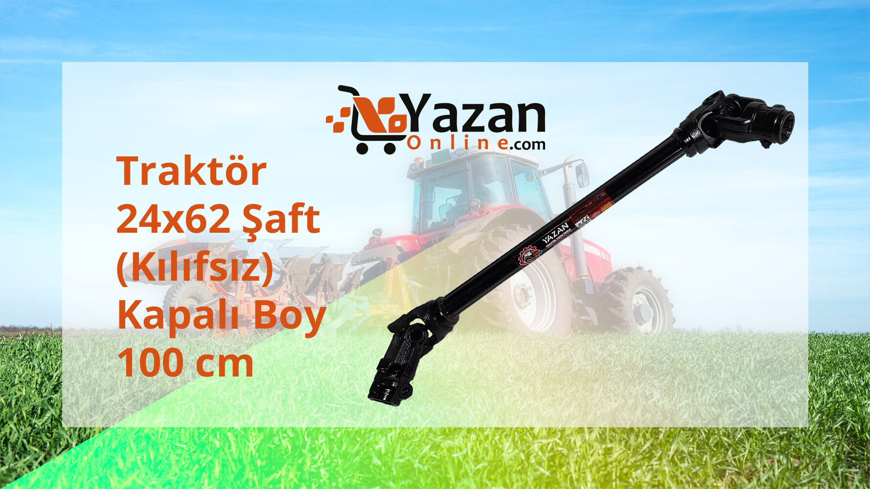 24x62 Şaft (Kılıfsız) – Kapalı Boy 100 cm | Güçlü, Ekonomik ve Dayanıklı