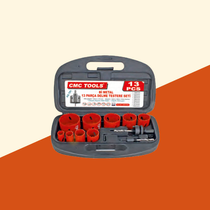 Bİ-METAL DELME TESTERE SETİ 13 Pcs - 1