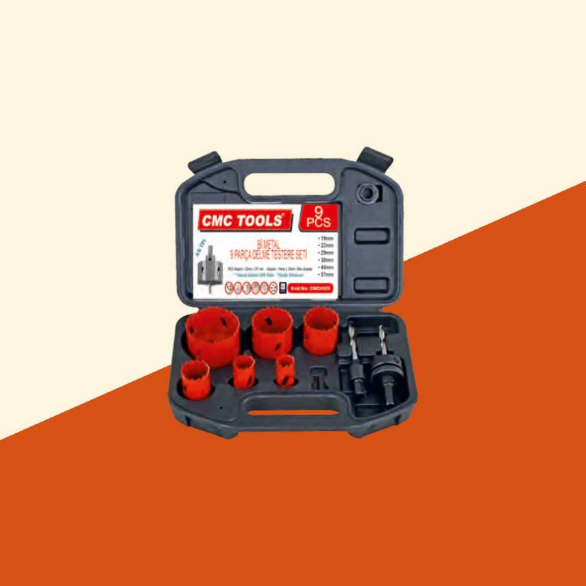 Bİ-METAL DELME TESTERE SETİ 9 Pcs - 1