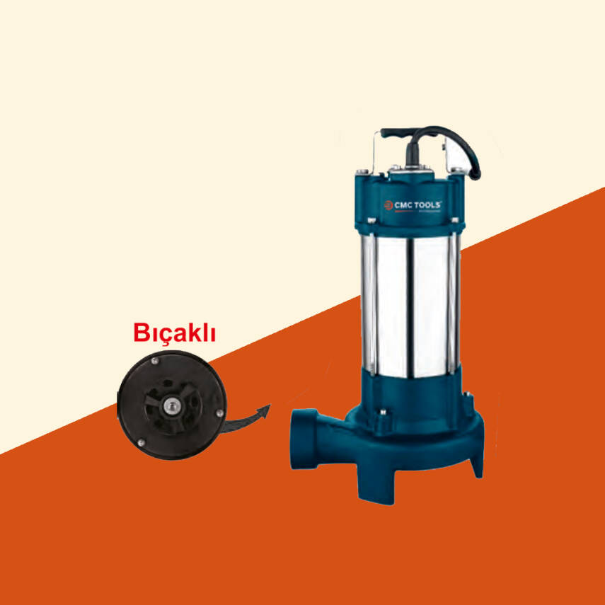BIÇAKLI FOSEPTİK DALGIÇ POMPA 1800W - 1