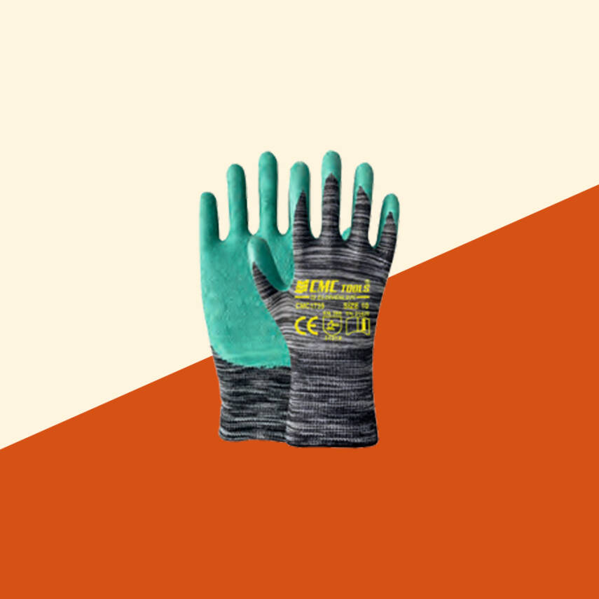 1/2 Eldiven Gri-Yeşil Premium Latex (CMC1739) - 1