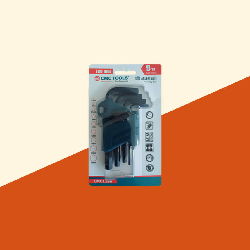 120 mm Allen Anahtar Takımı Yıldız-Düz - 1