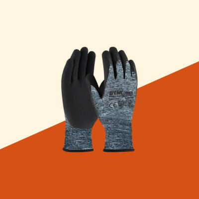 3/4 Eldiven Gri-Siyah Montaj Eldiveni (CMC1752) - CMC