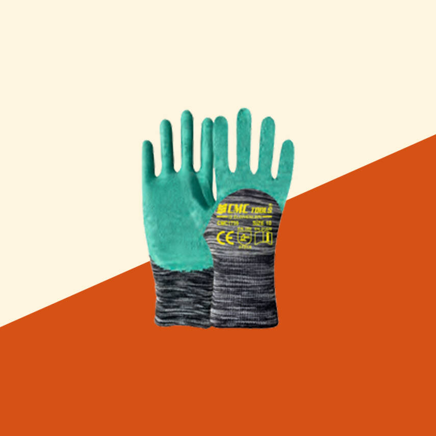 3/4 Eldiven Gri-Yeşil Premium Latex (CMC1740) - 1