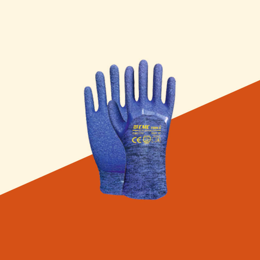 3/4 Eldiven Mavi-Mavi Spor Latex (CMC1757) - 1