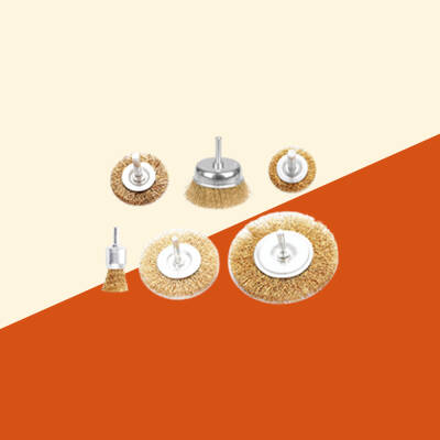 Dairesel Çelik Tel Fırça Seti 6 Parça - CMC