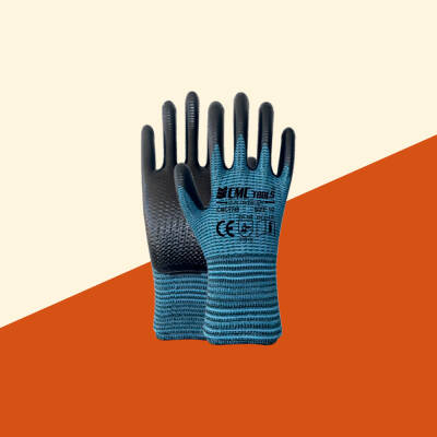 DESENLİ ZEBRA ELDİVEN 1/2 Gri - Siyah - CMC