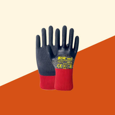 DRAGON LATEX ELDİVEN 3/4 Kırmızı - Siyah - CMC