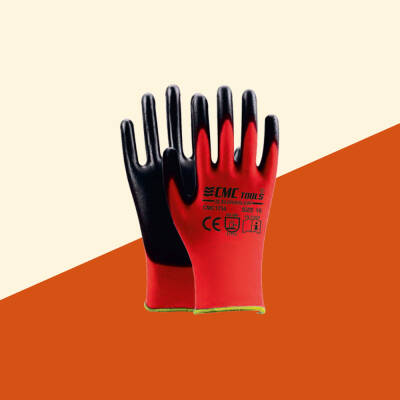 EKO ELDİVEN 1/2 Siyah - Kırmızı - CMC