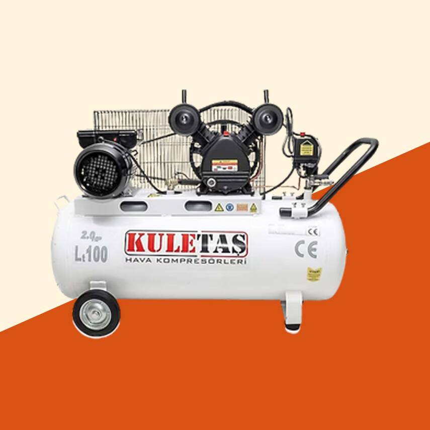 100 Litre Hava Kompresörü 2 HP V Kafa - 1