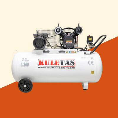 200 Litre Hava Kompresörü 3 HP V Kafa - Kuletaş 