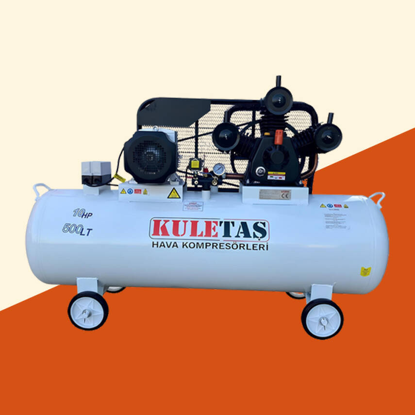 500 Litre Hava Kompresörü 10 HP 380 V 8 Bar - 1