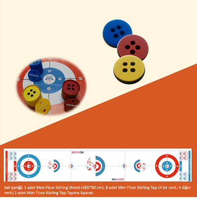 Mini Floor Curling Seti - KORLING