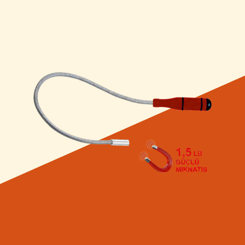 SPİRALLİ YAYLI MIKNATIS İNCE UÇLU 55 cm - 1