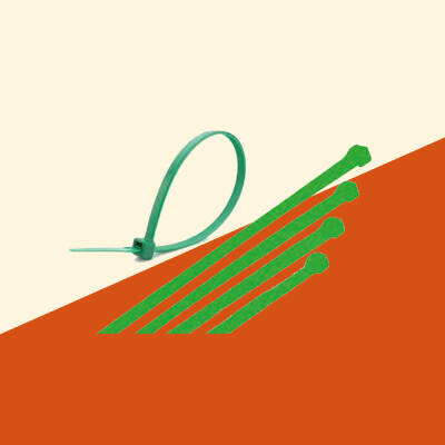 YEŞİL PLASTİK CIRT KELEPÇE 4.8 x 300 mm - CMC